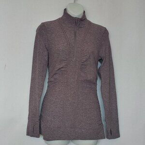 Lululemon Cypress Kiss Half Zip Jacket Top Purple Heathered Size 4